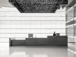 九毛九集团办公室室内灯光设计-轴线的无限延展