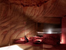 藏于岩石中的「异度空间」酒店照明设计