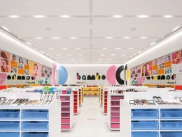上海新天地Bambo品牌化妆品体验店空间设计灯光运用