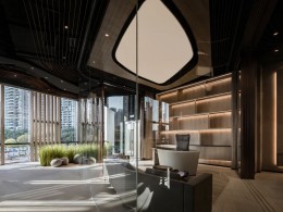 深圳同创集团上善若水，融入城市洪流会所室内灯光氛围设计