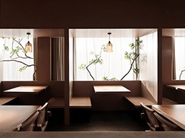 浙江东阳 ·“古食初味”侘寂风餐厅灯光设计