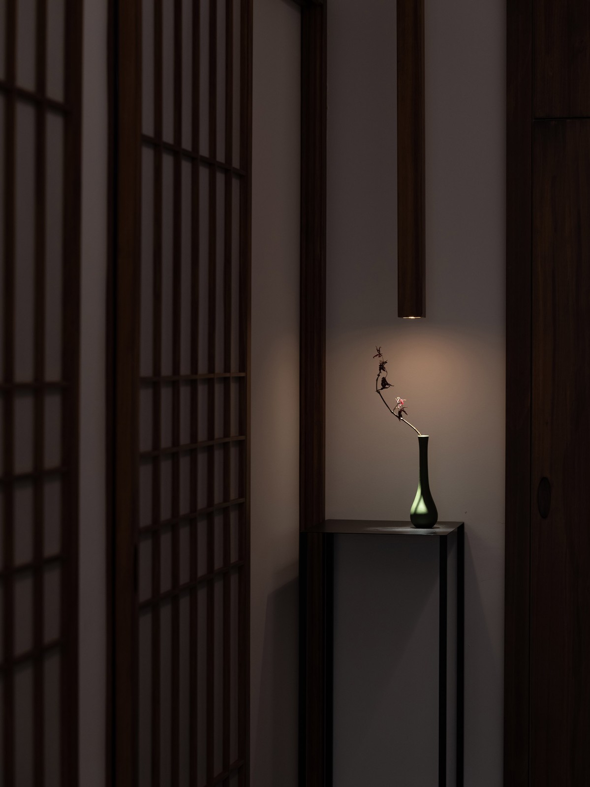 日式风格，满满禅意,黄冈市灯光设计实景拍摄案例 |新中式茶室空间室内设计,茶艺是一场回归心灵的旅行