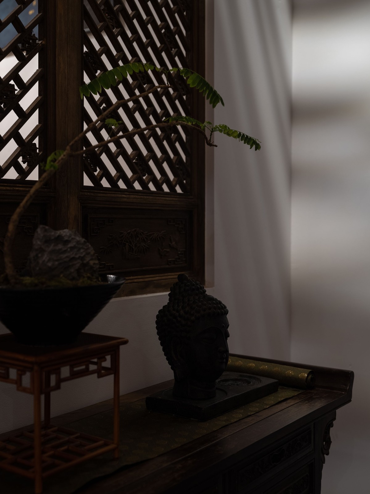 黄冈市灯光设计实景拍摄案例 |新中式茶室空间室内设计,日式风格，满满禅意,茶艺是一场回归心灵的旅行